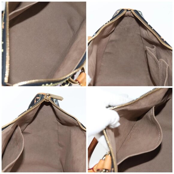 LOUIS VUITTON Monogram Multicolor Rita Tote Bag Black M40126 LV Auth 121294V - Picture 16 of 16